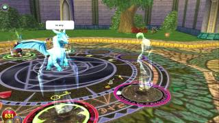 Wizard101 ColdFire Dragon pet card [upl. by Treblih]