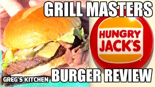 HUNGRY JACKS® quotGRILL MASTERS ANGUS BURGERquot REVIEW  Gregs Kitchen [upl. by Norre]