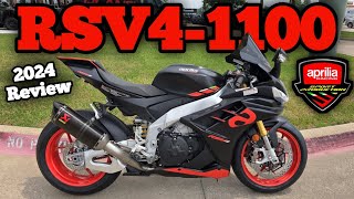 2024 Aprilia RSV41100 Ride amp Review  217Hp Italian Beast review aprilia rsv4 [upl. by Jenks]