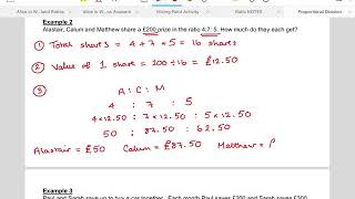 Video Lesson Proportional Division [upl. by Ennyl]