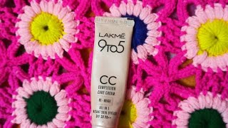 LAKME 9 TO 5 CC COMPLEXION CARE CREAM WITH SPF  Cccream kemon vabe use korbo [upl. by Fariss294]