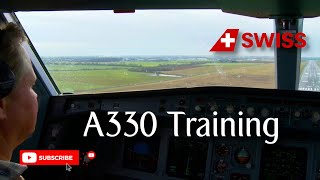 SWISS Air Lines A330  Pilot Training in Chateauroux [upl. by Yole]