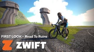 ZWIFT First Look  New Road to Ruins Expansion [upl. by Dagnah302]