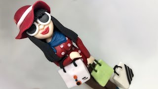 Girl with glasses  fondant figure [upl. by Chery]