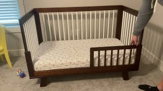 Babyletto Hudson 3 in 1 Convertible Crib with Toddler Bed Conversion Kit Review [upl. by Fremont]