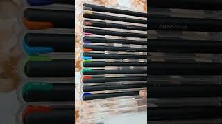 Pentonic Multicolor Gel Pen  06 mm10 mm  Black Body 12 Pcs Set  Unboxing [upl. by Goldie810]