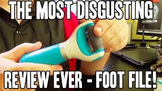 DISGUSTING REVIEW Scholl Velvet Smooth Electric Foot File [upl. by Nagam]