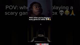 POV when you’re playing a scary game on roblox 💀😭🙏roblox scary gaming [upl. by Anitirhc177]