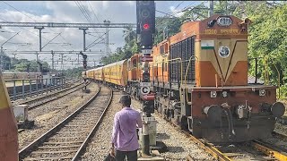 subhramaya road passenger with legend wdm3d entering mangalore central [upl. by Nhar]