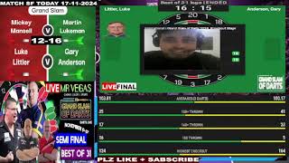 Darts Live  Grand Slam Of Darts  Semi Finals  2024 Mr Vegas Grand Slam Watch Along [upl. by Otrebtuc]