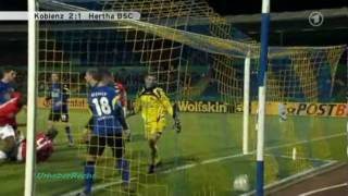 Koblenz  Hertha 21 61 Meter Tor Michael Stahl DFB Pokal 2010 [upl. by Osmond16]