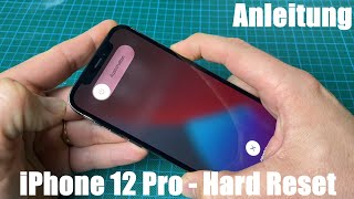 Apple iPhone 12 Pro Hard Reset bei Funktionsverlust od Fehlfunktionen Smartphone Neustart Anleitung [upl. by Fulmis754]