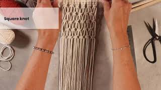 Tutorial Leer macramé bloemenhangers maken  iHobby [upl. by Schuyler]