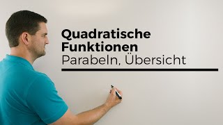 Quadratische Funktionen Parabeln Übersicht zum Verstehen  Mathe by Daniel Jung [upl. by Garfield838]