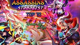 Top 10 Strongest Jungle Assassins  Arena of Valor  AoV \ CoT [upl. by Auhs]