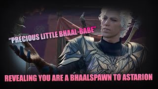 Astarion calls you a quotBhaalbabequot after you reveal you are a Bhaalspawn FUNNY  Baldurs Gate 3 [upl. by Cinemod208]