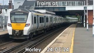 Trains at Horley BML 240724 [upl. by Stephenie]