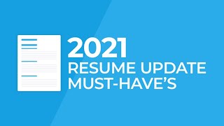 2021 Resume Format Updates You Need to Make [upl. by Ahsrop662]