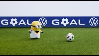 Volkswagen Special Models Goal presented by the DFB team featuring the Minions from Despicable Me 4 [upl. by Akinat]