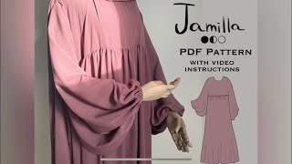 Sewing Abaya Jamilla [upl. by Christian]