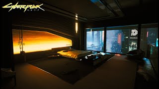 REAL Cyberpunk 2077  Ambience  V´s SECRET APARTMENT  RTX 4090  Pathtracing  Overdrive [upl. by Royal]