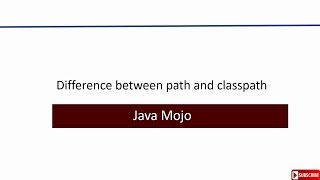 Difference between path and classpath [upl. by Tamara]