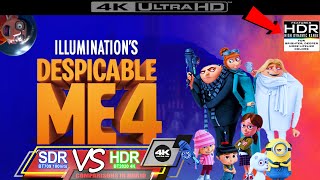 Despicable Me 4 2024 WEB iTunes 4K UHD HDR vs SDR 100nits TRUEDIFFERENCE WATCHINHDR [upl. by Ilrahs362]