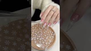 ⏩Winter ❄️ Nail design nails nailart naildesigns youtubeshorts [upl. by Colon]