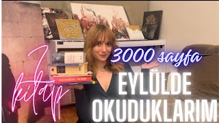 Eylül Ayında Okuduklarım 7 Kitap 3000 Sayfa [upl. by Annekcm]