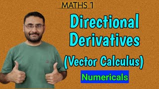 Directional Derivative  Meaning  Numericals  Vactor Calculus  Maths 1 [upl. by Zsamot]