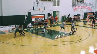 3on3 Basketball Practice Drill from Jim Larranaga [upl. by Pero]