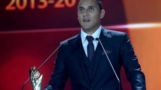 Keylor Navas mejor portero de la Liga BBVA 20132014 [upl. by Ocirderf]