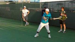 Rafael Nadals Forehand from the Side in Slow Motion [upl. by Hirst]