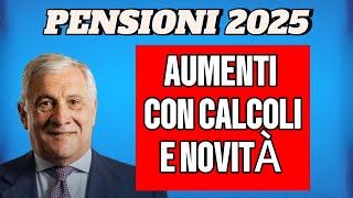 AUMENTI CONFERMATI PENSIONI 2025 NOVITÀ 📊💰 [upl. by Sigfrid129]