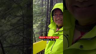 Spectacular Moore Creek Falls across from Rio Tinto Kitimat on a rainy day falls Sunday rain [upl. by Anidan]