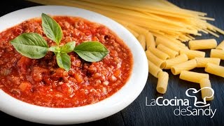 Salsa Boloñesa y secretos de las salsas de tomate casera para pastas [upl. by Akino]