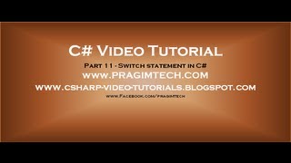 Part 11  C Tutorial  switch statement in C [upl. by Sivolc]