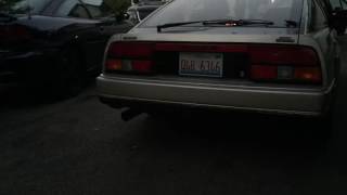 1984 300zx turbo straight pipe startup and rev [upl. by Ahsil869]