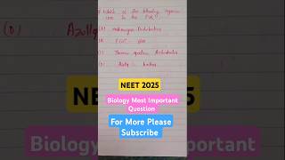 NEET 2025 Biology neet neet2025 neetbiology biology neetmotivation neetpyq neetpreperation [upl. by Janie182]