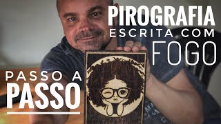 Pirografia em Madeira Passo a Passo [upl. by Ayomat]