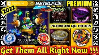 ALL NEW PREMIUM BEYBLADE AND BEYSTADIUM  GET THEM ALL  BEYBLADE QR CODES 2024 LATEST [upl. by Noirb]