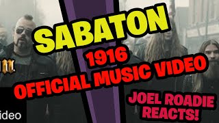 SABATON  1916 Official Music Video  Roadie Reacts [upl. by Wil252]