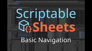 Scriptable Sheets Basic Navigation [upl. by Sachs]