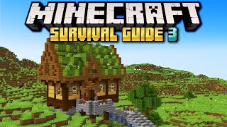 Building a 120 Starter House ▫ Minecraft Survival Guide ▫ Tutorial Lets Play S3 Ep5 [upl. by Atreb]