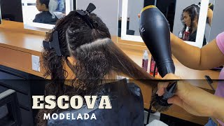 Como fazer uma escova lisa em cabelo crespo  Secador lizze extreme [upl. by Buttaro]