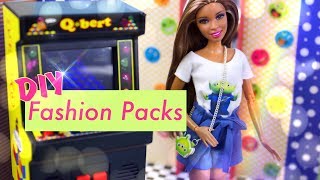 DIY  How to Make Custom Doll Fashion Packs PLUS Barbie Toy Story 4 Fashion [upl. by Graham761]