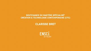 Soutenance de diplôme du MS® CTC de Clarisse Bret [upl. by Etienne]