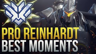 BEST PRO REINHARDT MOMENTS  Overwatch Montage [upl. by Meekahs]