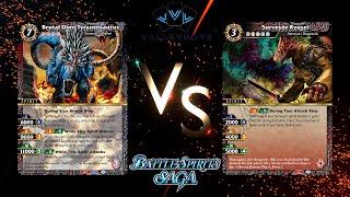 Dead Dino VS Surveyor Battle Spirits Saga Set 5 Gameplay [upl. by Yra]