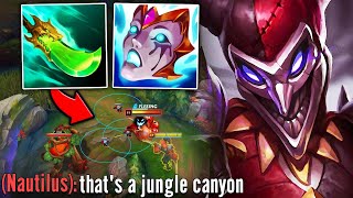 PINK WARD WITH THE JUNGLE GAP OF THE CENTURY HYBRID SHACO BUILD [upl. by Reinke910]